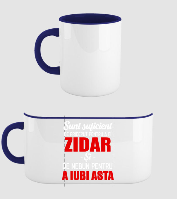 Sunt suficient de priceput pentru a fi ZIDAR și suficient de nebun pentru a iubi asta model albastru închis pe tricou