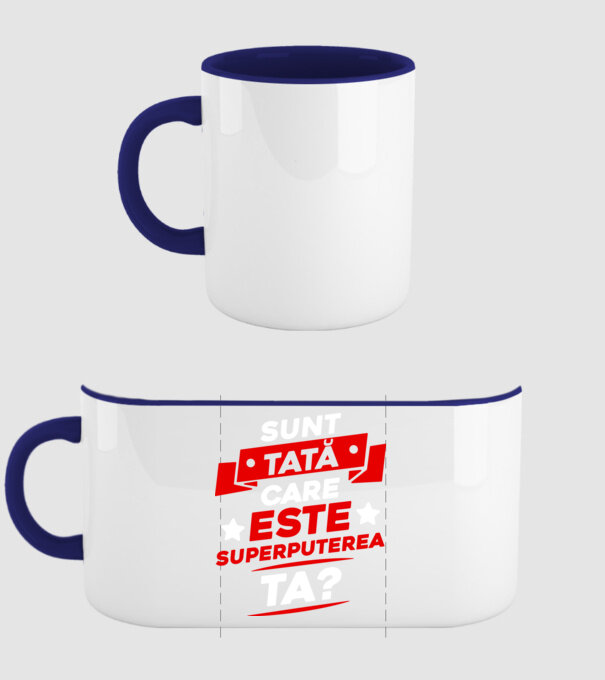 Sunt tată, care este superputerea ta model albastru închis pe tricou