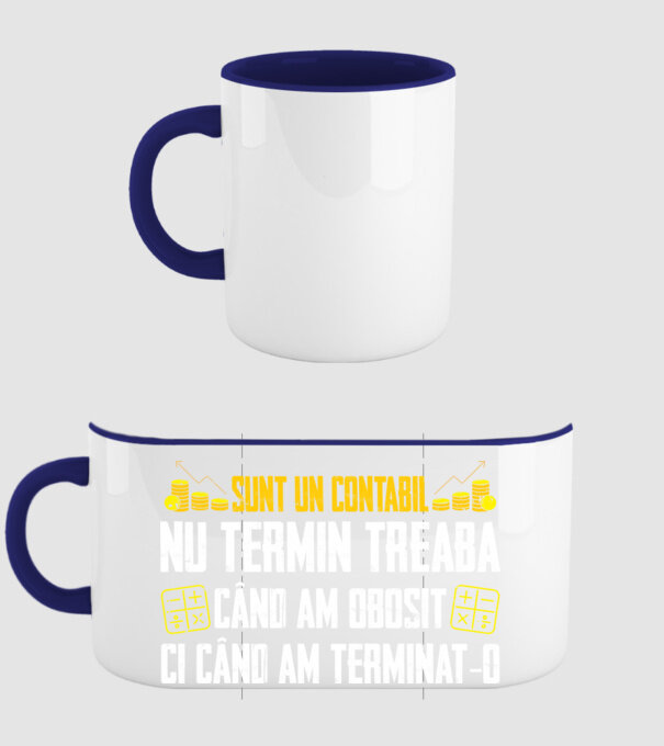 sunt un contabil, nu termin treaba când am obosit, ci când am terminat-o model albastru închis pe tricou