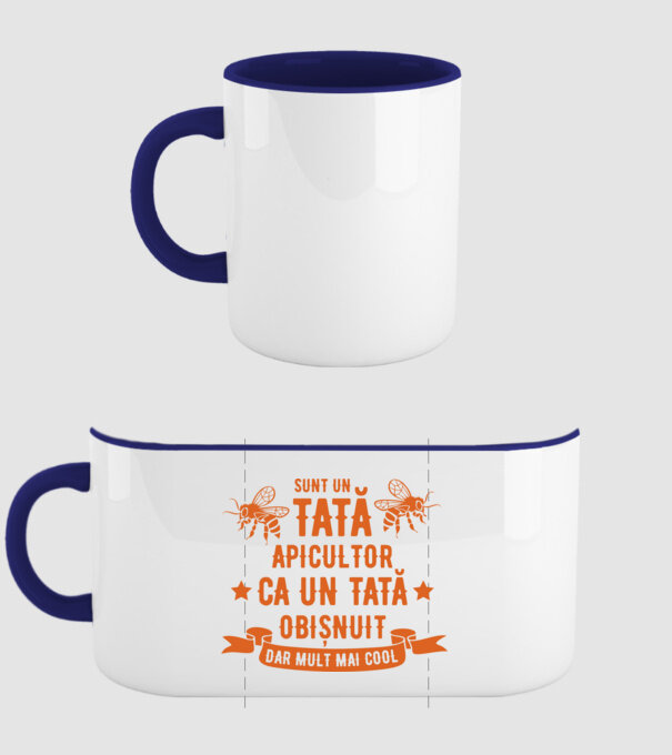 sunt un tată apicultor, ca un tată obișnuit, dar mult mai cool model albastru închis pe tricou
