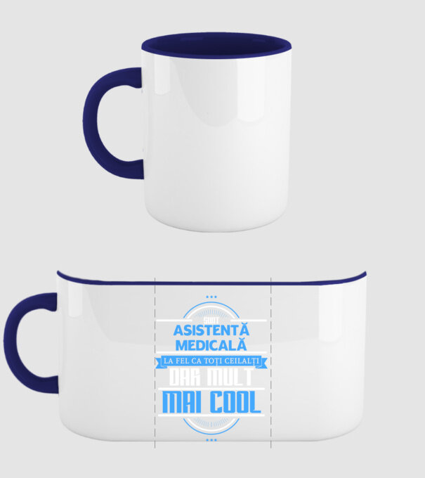 Sunt ASISTENTĂ MEDICALĂ, la fel ca toți ceilalți, dar mult mai cool model albastru închis pe tricou