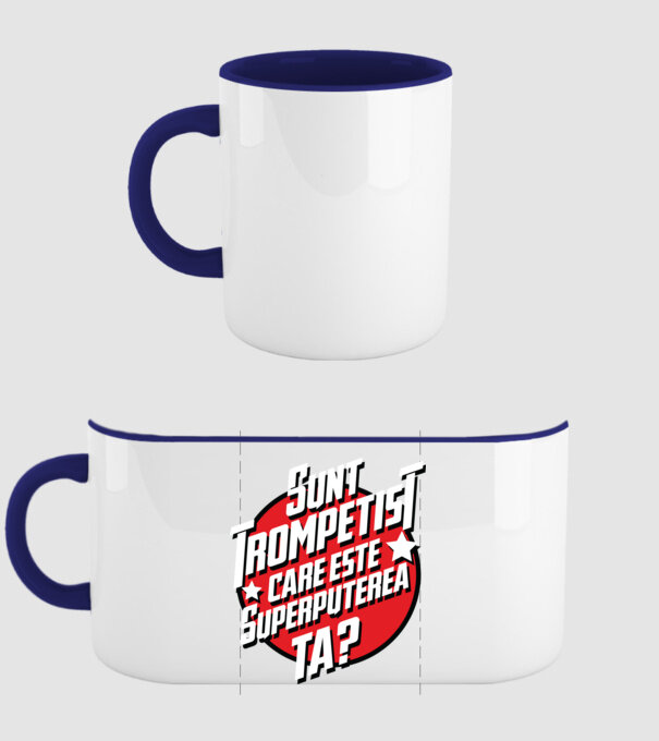 sunt trompetist, care este superputerea ta? model albastru închis pe tricou