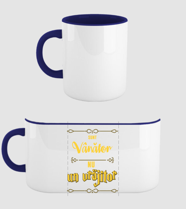 Sunt vânător, nu un magician model albastru închis pe tricou