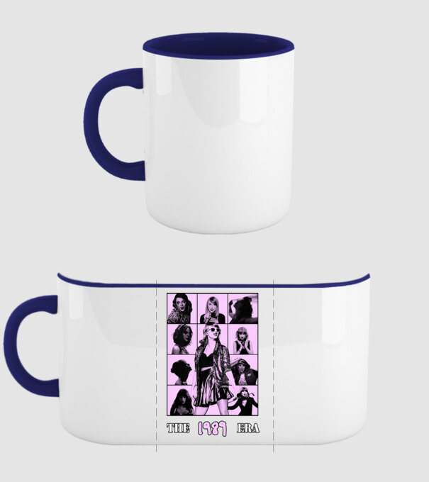 Taylor Swift ERAS lilac model albastru închis pe tricou