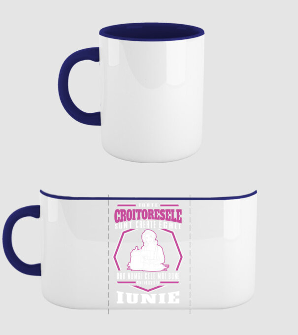 Toate croitoresele iunie model albastru închis pe tricou
