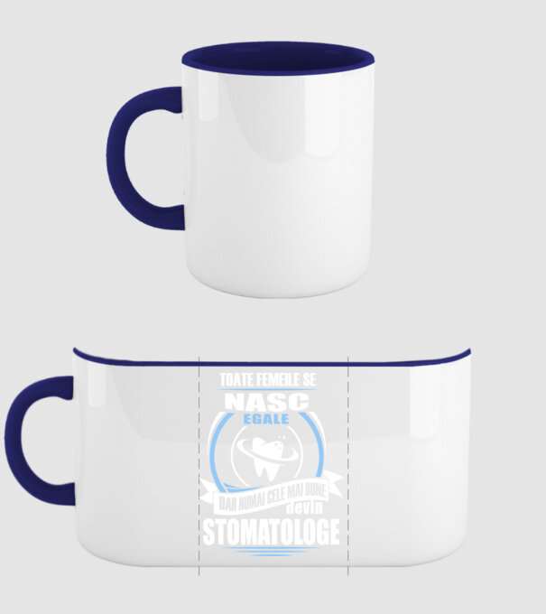 Toate femeile se nasc egale, dar numai cele mai bune devin stomatologe model albastru închis pe tricou