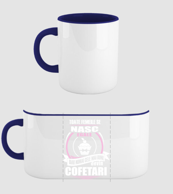 Toate femeile se nasc egale, dar numai cele mai bune devin cofetari model albastru închis pe tricou