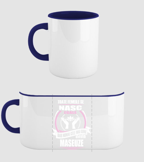 Toate femeile se nasc egale, dar numai cele mai bune devin maseuze model albastru închis pe tricou