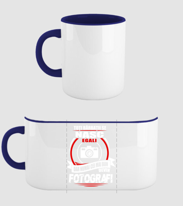 Toți bărbații se nasc egali fotografi model albastru închis pe tricou