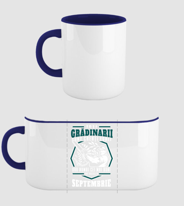 Toți grădinarii sunt creați egali, dar numai cei mai buni sunt născuți în septembrie. model albastru închis pe tricou