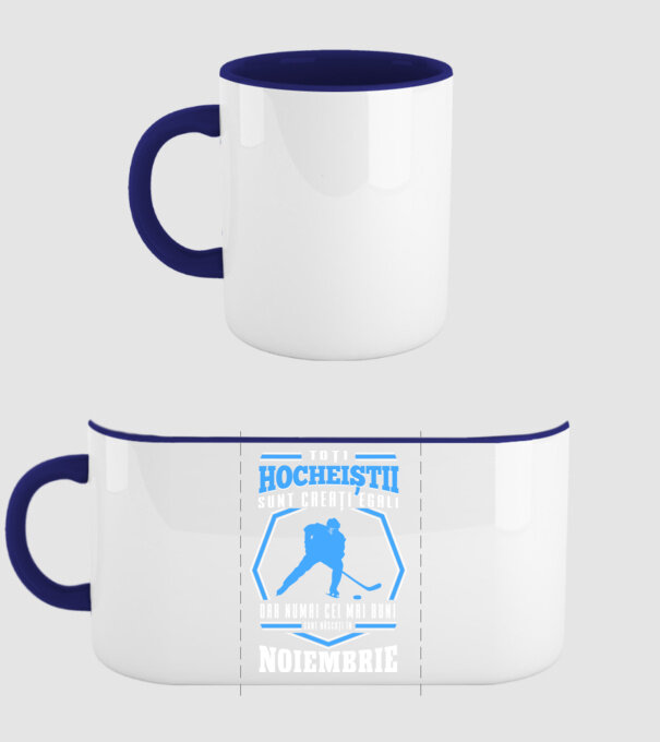 Toți hocheiștii sunt creați egali, dar numai cei mai buni sunt născuți în_Noiembrie model albastru închis pe tricou
