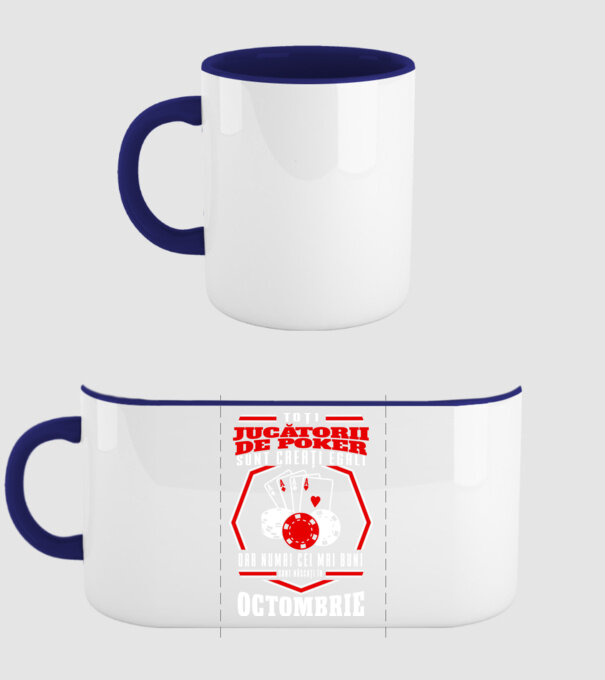 Toți jucătorii de poker sunt creați egali octombrie model albastru închis pe tricou