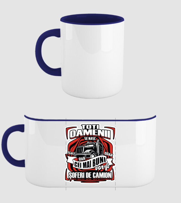 Toți oamenii șoferi de camion model albastru închis pe tricou