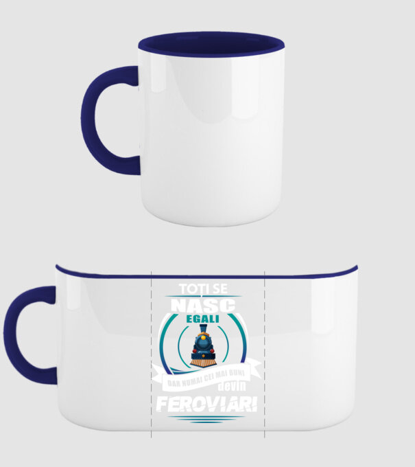 Toți se nasc egali, dar numai cei mai buni devin feroviari model albastru închis pe tricou