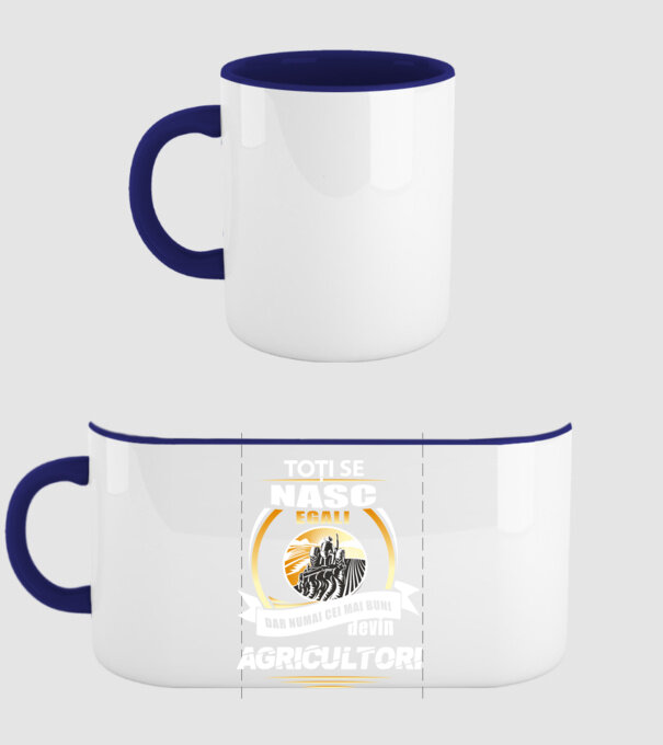 Toți se nasc egali, dar numai cei mai buni devin agricultori model albastru închis pe tricou