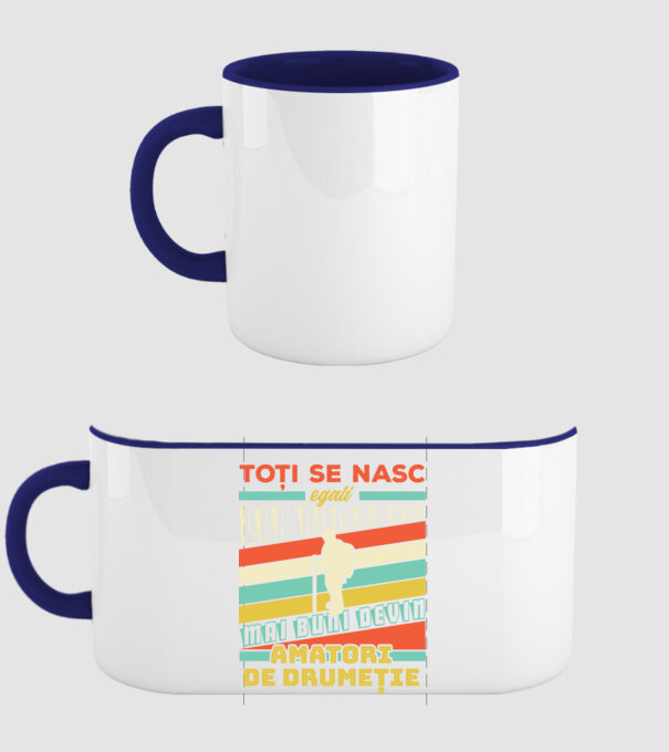 toți se nasc egali, dar numai cei mai buni devin amatori de drumeție model albastru închis pe tricou