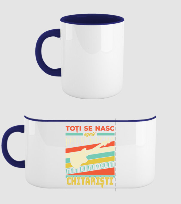 toți se nasc egali, dar numai cei mai buni devin chitariști model albastru închis pe tricou