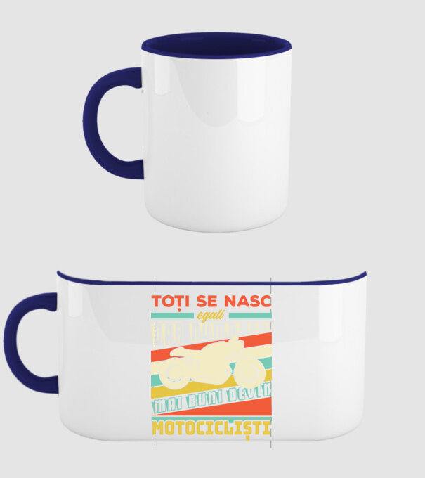 toți se nasc egali, dar numai cei mai buni devin motocicliști model albastru închis pe tricou