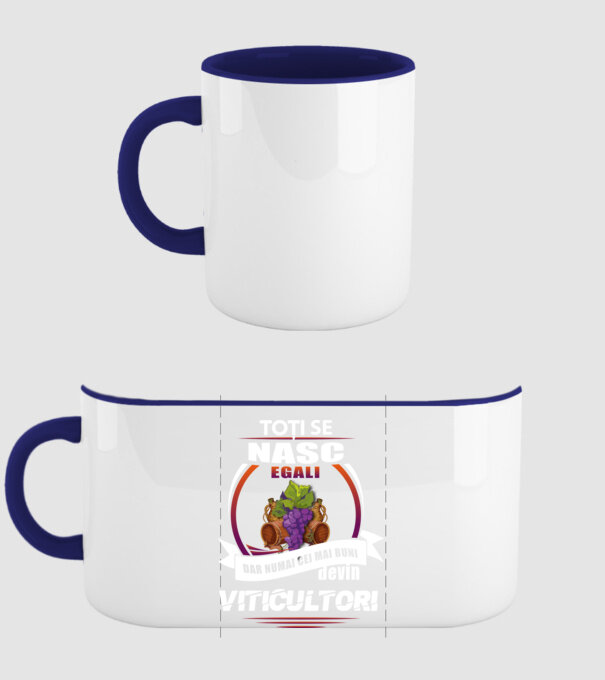 Toți se nasc egali, dar numai cei mai buni devin viticultori model albastru închis pe tricou
