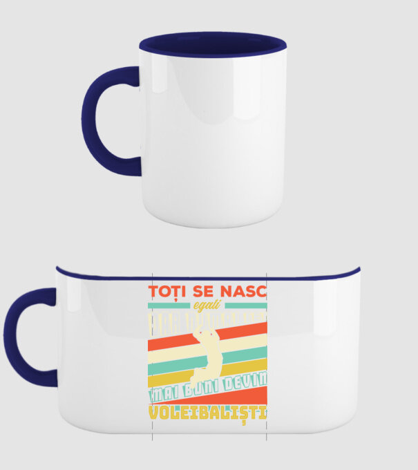 Toți se nasc egali, dar numai cei mai buni devin_voleibaliști model albastru închis pe tricou