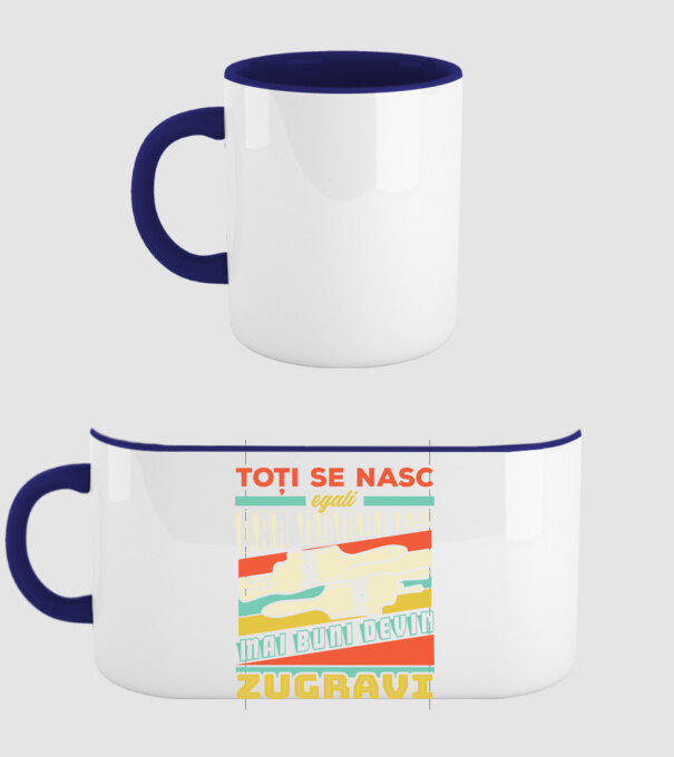 Toți se nasc egali, dar numai cei mai buni devin zugravi model albastru închis pe tricou