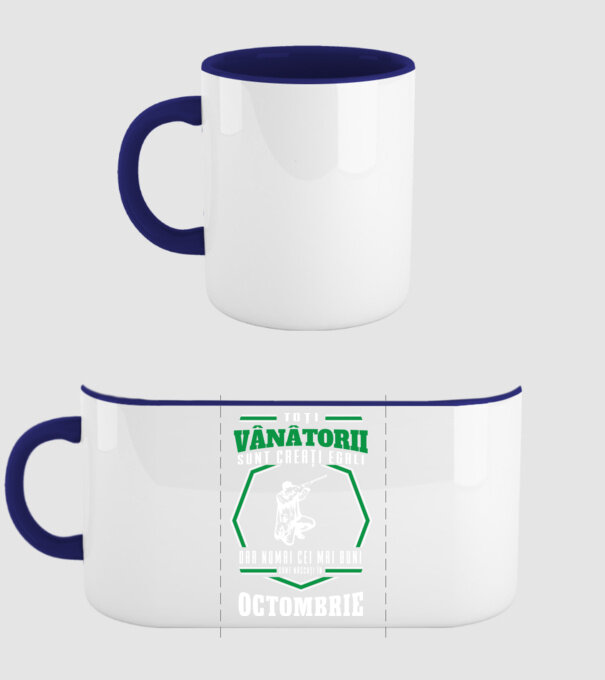 Toți vânătorii sunt creați egali, dar numai cei mai buni sunt născuți în octombrie model albastru închis pe tricou