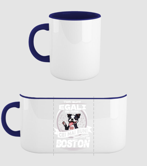 Toți sunt egali, dar numai cei mai buni devin stăpâni de boston lght model albastru închis pe tricou