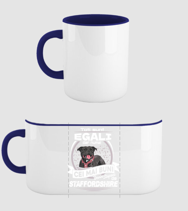 Toți sunt egali, dar numai cei mai buni devin stăpâni de staffordshire lght model albastru închis pe tricou