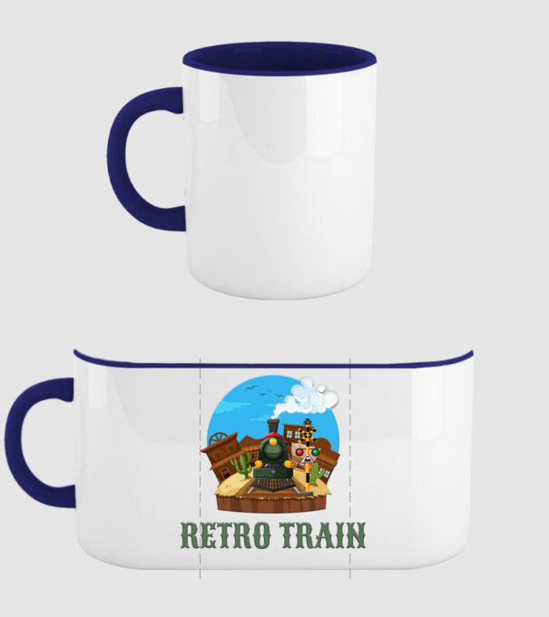 Trenuri model albastru închis pe tricou