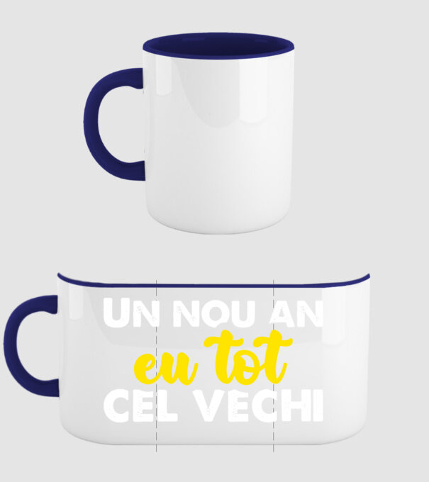 Un nou an, eu tot cel vechi model albastru închis pe tricou