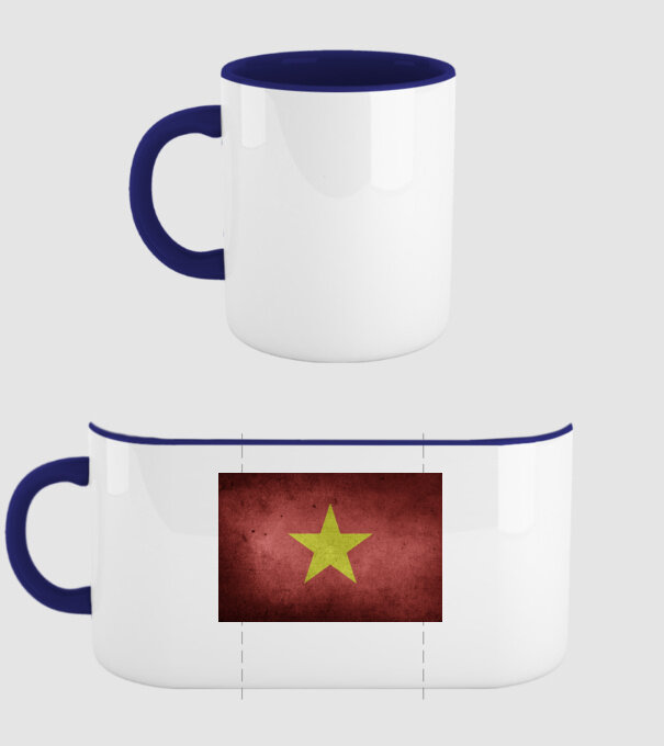 VIETNAM model albastru închis pe tricou