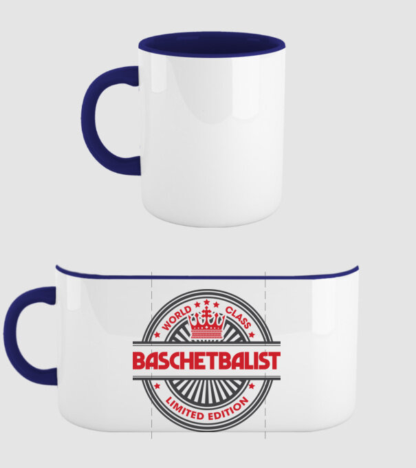 baschetbalist model albastru închis pe tricou