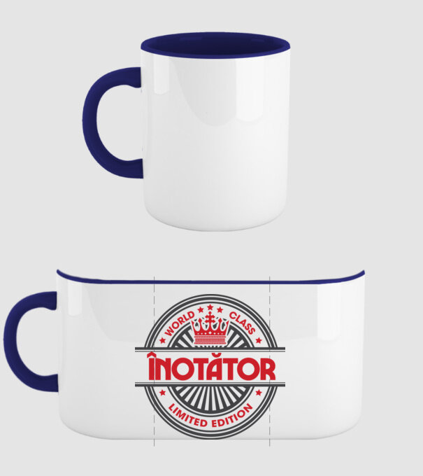 înotător model albastru închis pe tricou