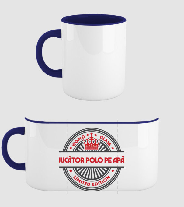 jucător polo pe apă model albastru închis pe tricou
