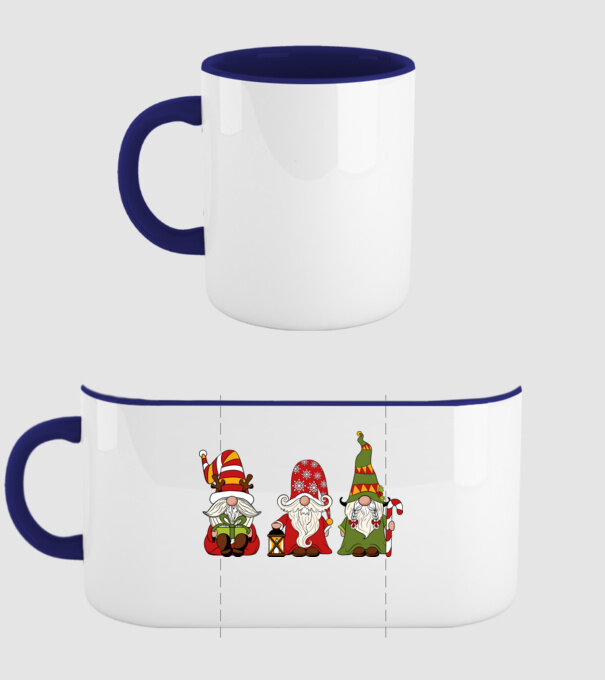 Xmas gnomes 2 model albastru închis pe tricou