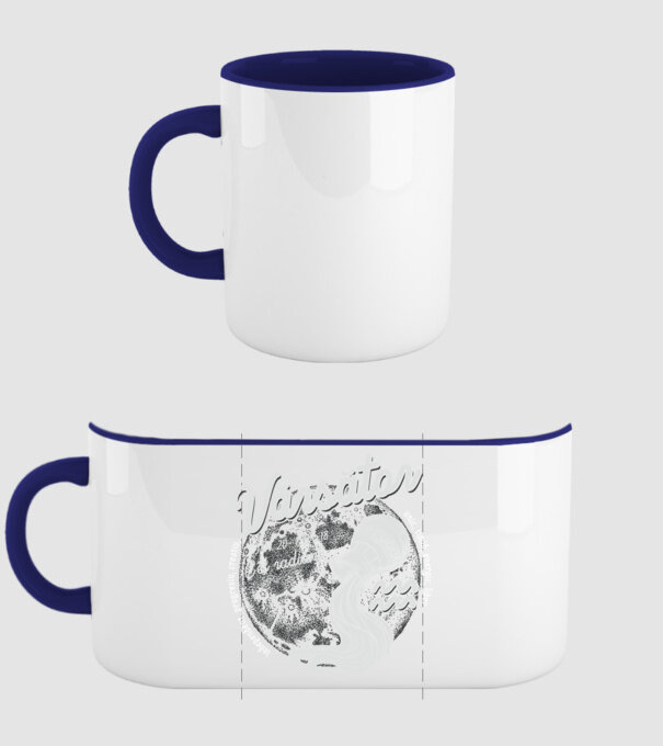 Zodiac bărbat VĂRSĂTOR retro model albastru închis pe tricou