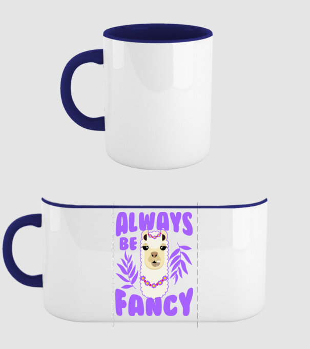 Always be fancy model albastru închis pe tricou
