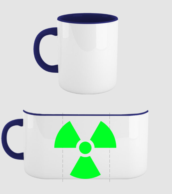 Atom model albastru închis pe tricou