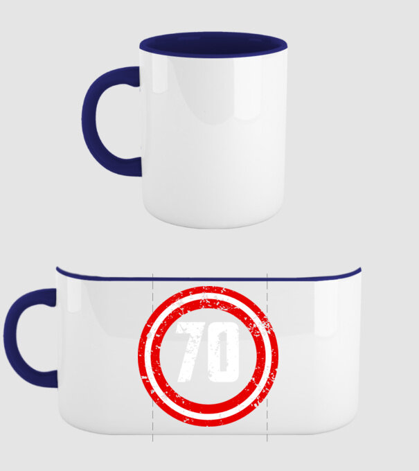 Birthday captain 70 Years old model albastru închis pe tricou