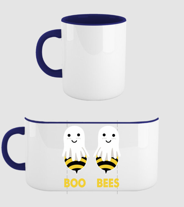 Boo bees model albastru închis pe tricou