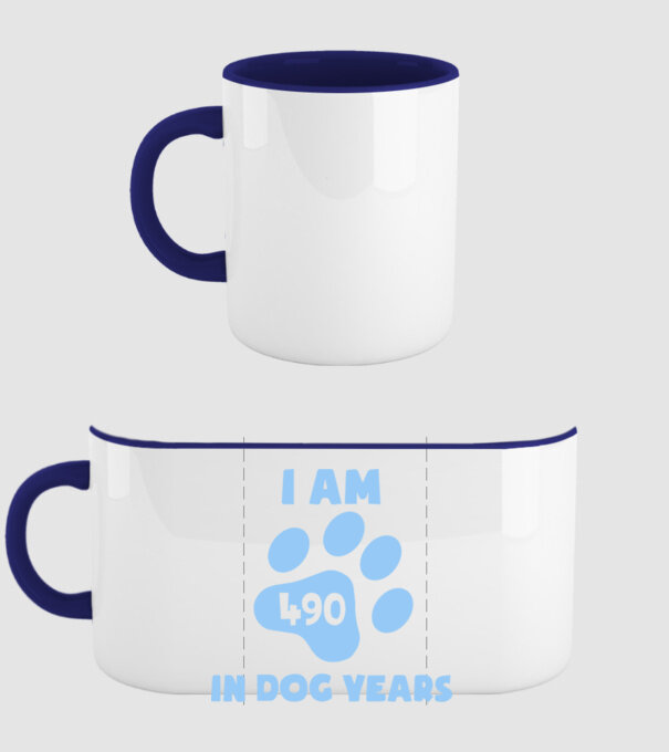 Dog Year - 490 model albastru închis pe tricou