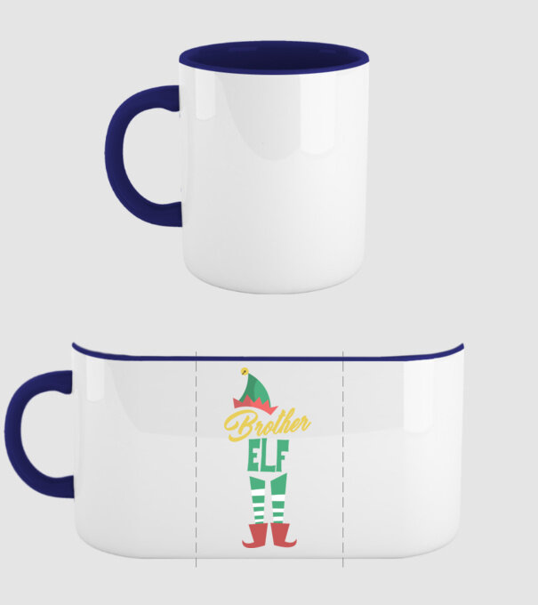 Elf family brother model albastru închis pe tricou