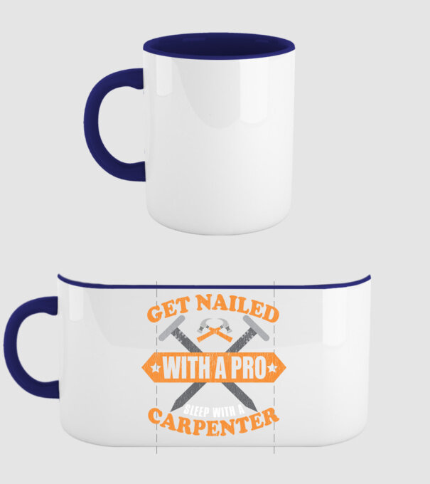 Get nailed with a pro sleep with a carpenter model albastru închis pe tricou