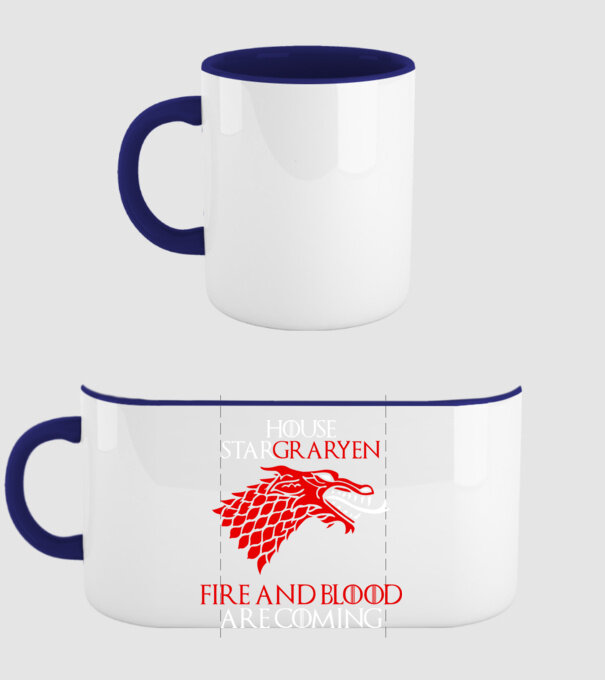 house stargaryen model albastru închis pe tricou