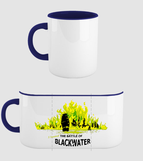 I Survived The Battle of Blackwater model albastru închis pe tricou