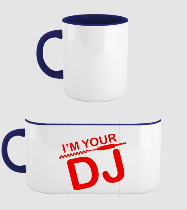 Im your DJ model albastru închis pe tricou