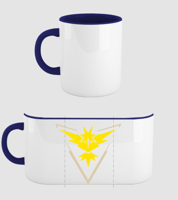 Instinct team logo model albastru închis pe tricou