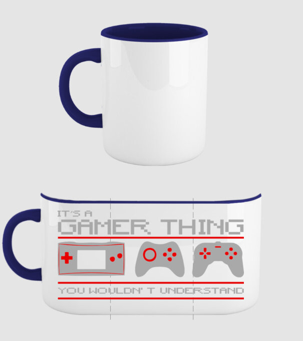 'It''s a gamer thing...' model albastru închis pe tricou