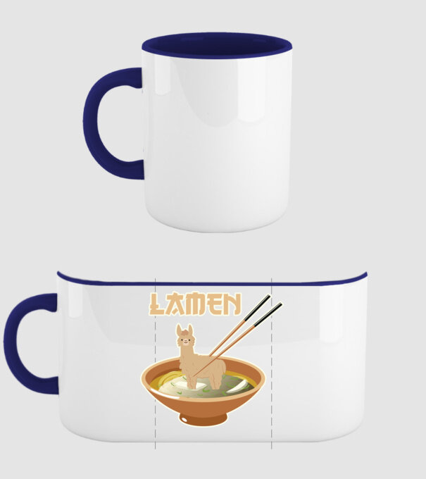 Lamen model albastru închis pe tricou