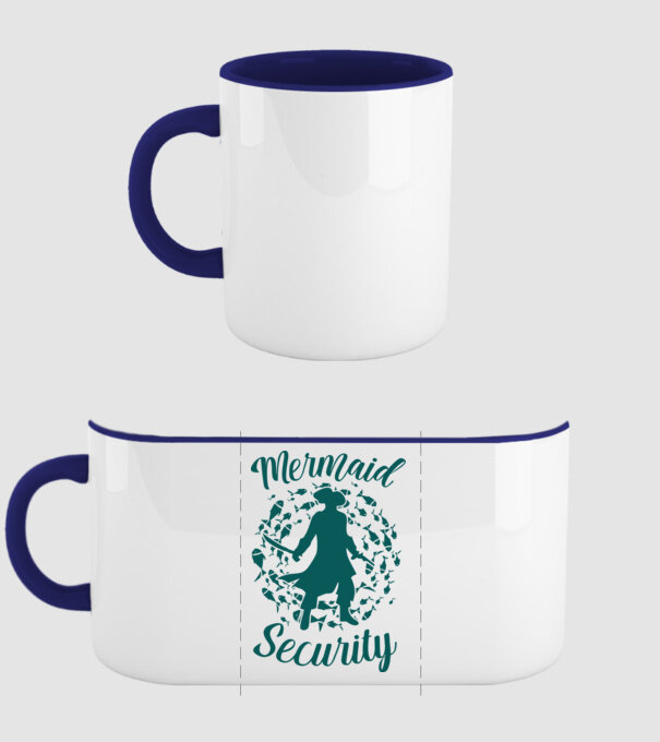Mermaid Security boys model albastru închis pe tricou